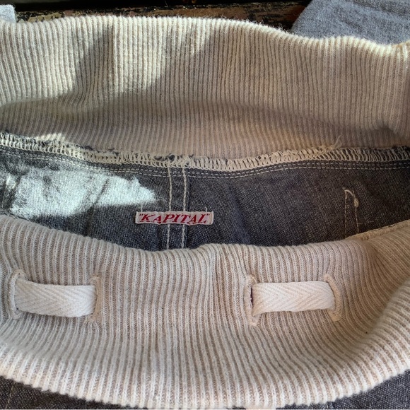 KAPITAL Denim Riding Lace Up Pants - Picture 7 of 7